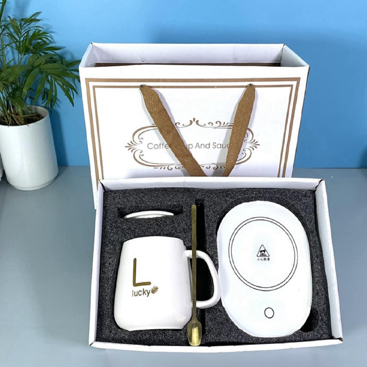 Tassenwärmer Usb Mit Tasse,Elektrischer kaffeewärmer,Tassenwärmer mit Tassenset,Passend für verschie