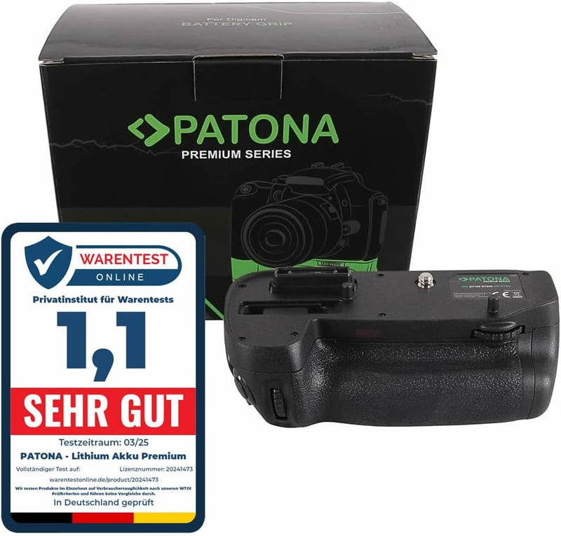 PATONA 1495 - Ersatz für Batteriegriff Nikon MB-D15 für D7100 D7200 mit IR-Fernbedienung (Batteriefa