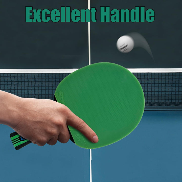 Senston Tischtennisschläger Set, 2 Tischtennisschlager, 3 Tischtennis Bälle und 1 Tasche Ideal für S