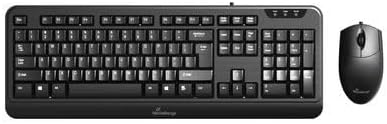 MediaRange kabelgebundenes Tastatur und optische 3 Tasten Maus Set, deutsches QWERTZ Layout, PC Tast