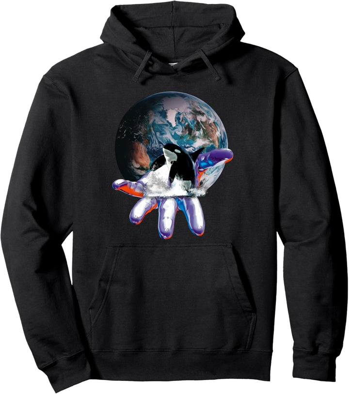 Orca Wal Pullover Hoodie
