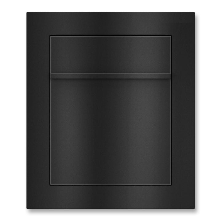 Metzler Unterputz Briefkasten Tiefschwarz RAL 9005 – Hochwertiger Einbaubriefkasten aus pulverbeschi