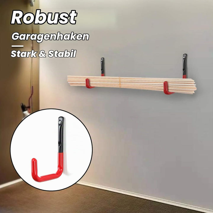 Wandhaken, 20 * 18.5cm Garage Wandhaken Leiterhaken In der Vertikalen beruhigt für die Wandmontage L