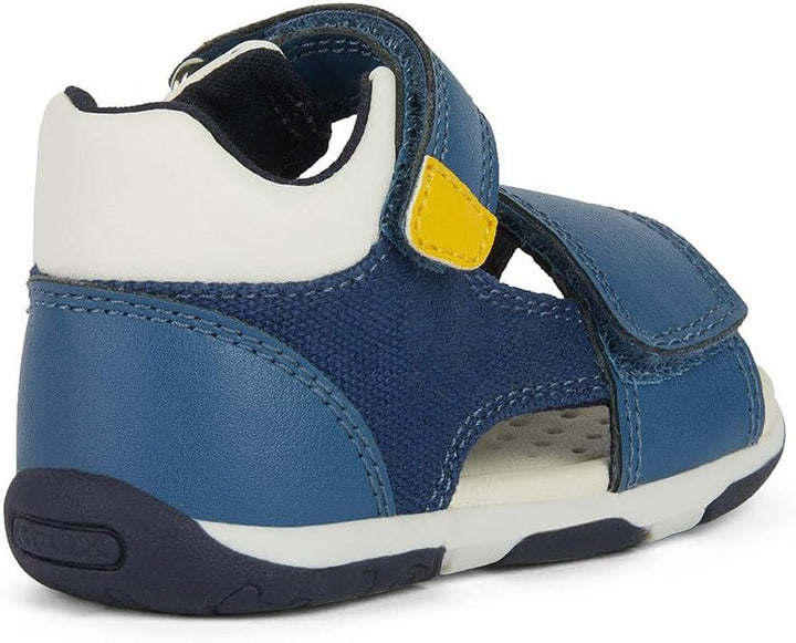 Geox Baby-Mädchen B Sandal Tapuz Girl Erste Schritte 21 EU Avio Dk Yellow, 21 EU Avio Dk Yellow