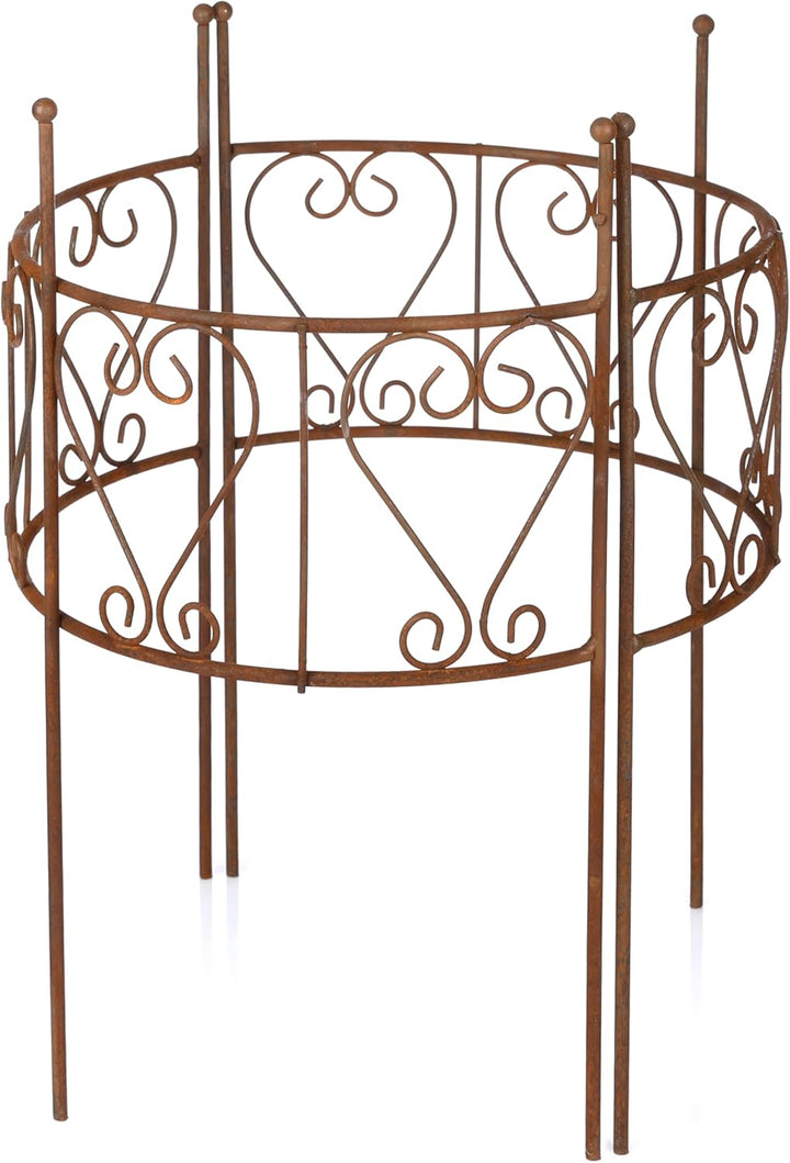 Nordstern® Staudenhalter Pflanzenstütze Rost 2er Pack - 30 x 41 cm