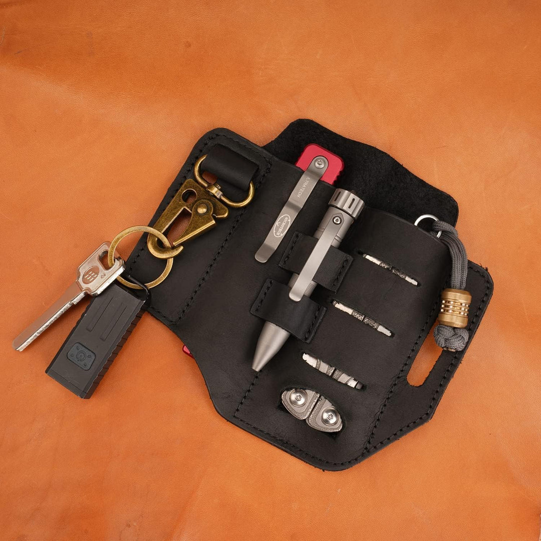 VIPERADE PJ13 Plus Leder EDC lederscheide Tasche Organizer Leder Taktischer Multitool Halter Leder T