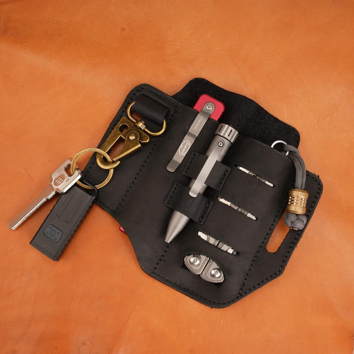 VIPERADE PJ13 Plus Leder EDC lederscheide Tasche Organizer Leder Taktischer Multitool Halter Leder T