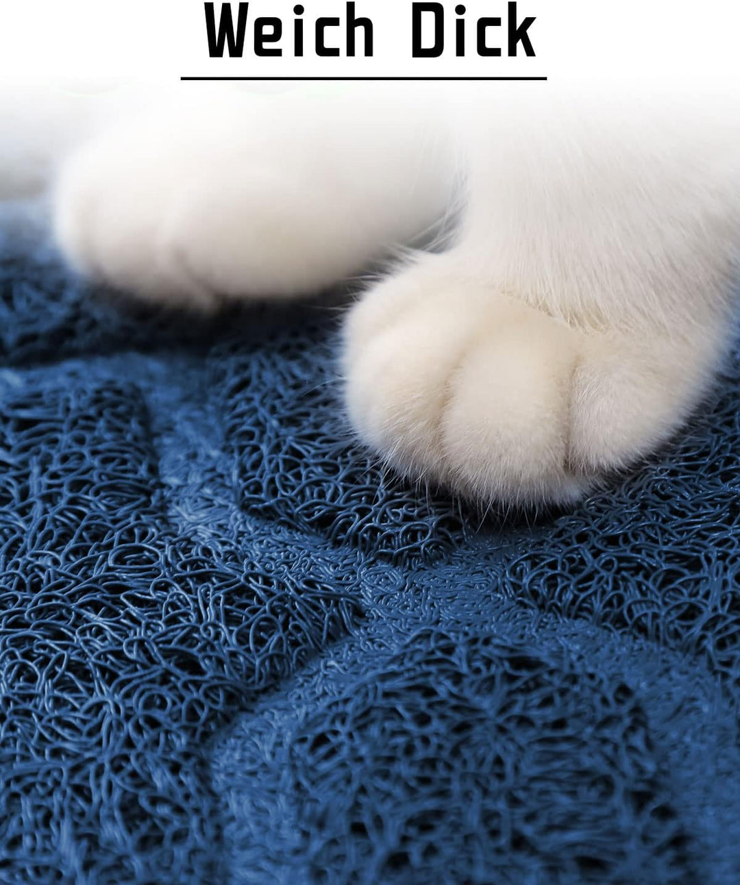 Yimobra Fangmatte für Katzentoilette, leicht zu reinigen, rutschfest, wasserabweisend, weiche Hausti