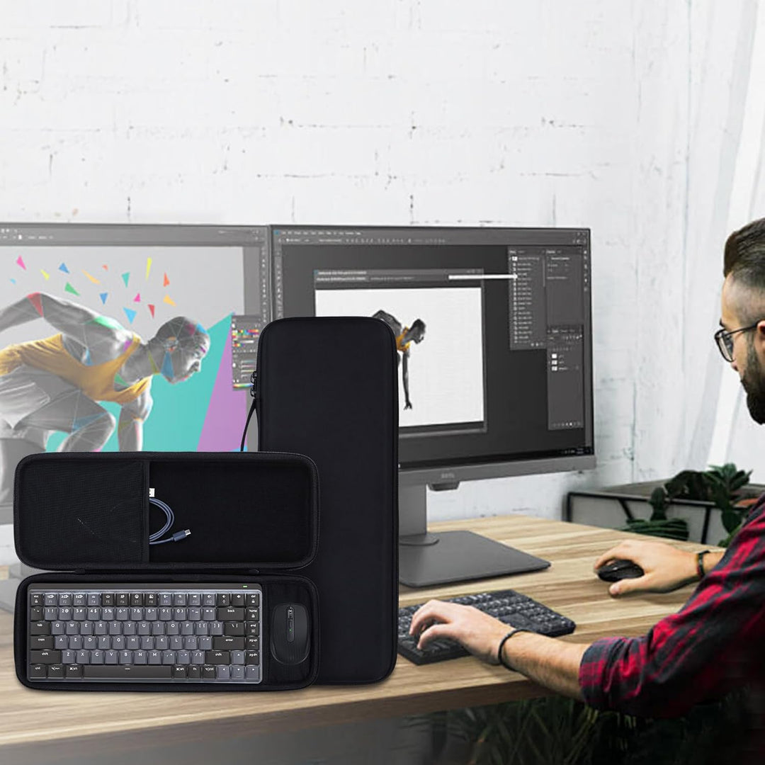 Hart Reise Schutz Hülle Etui Tasche für Logitech MX Mechanische Mini Tastatur MX Anywhere 3S Compact