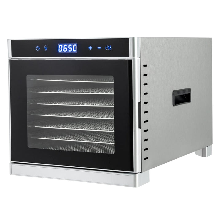 Lebensmittelentfeuchter Edelstahl Dörrgerät Dörrautomat Dörrautomaten Dehydrator mit Timer-Funktion,