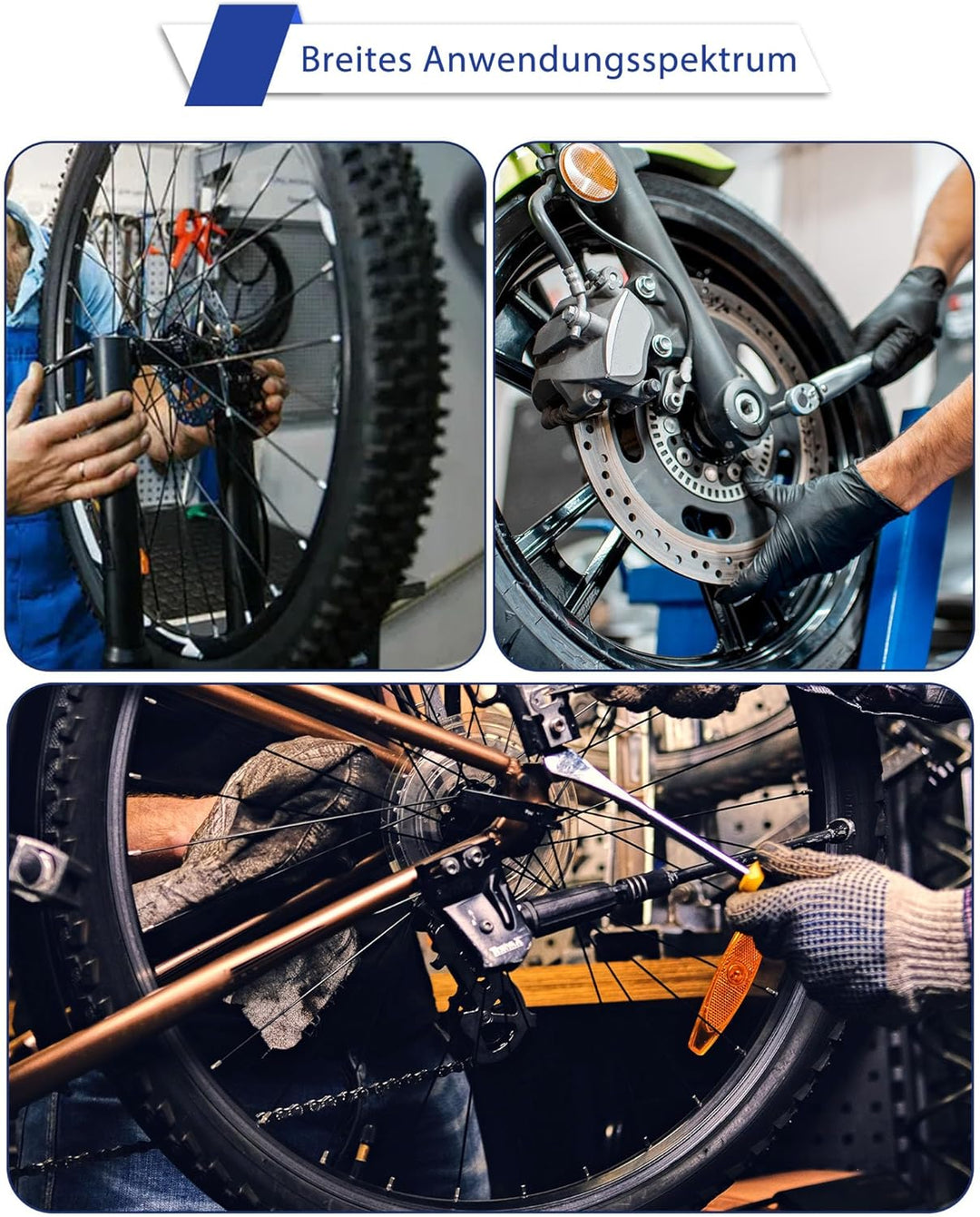 Fahrrad Innen lagerabzieher mit Tragbarem Blasgeformtem Koffer Innenlager Abzieher Radlager Abzieher