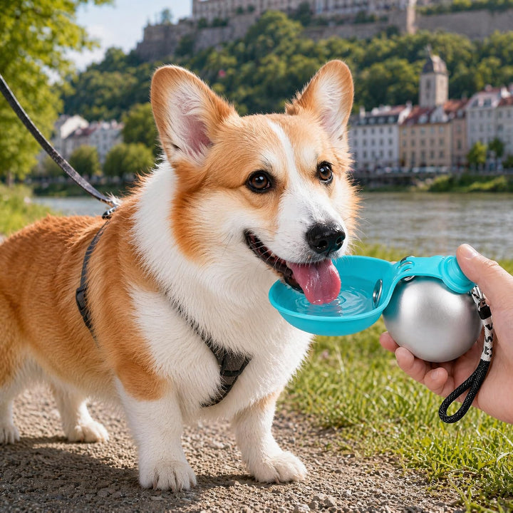 Trinkflasche Hunde für Unterwegs, Hundetrinkflasche Wasserflasche 285ml Hundewasserflasche für Spazi