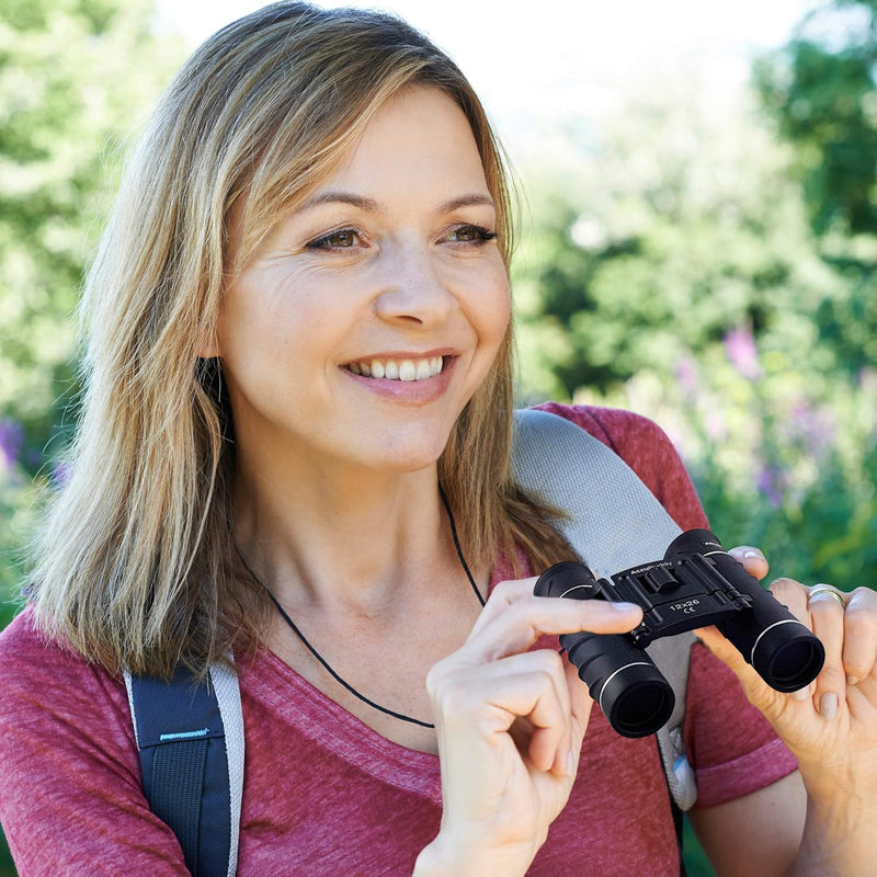 AccuBuddy Fernglas für Erwachsene & Kinder, leichtes & kompaktes Mini-Teleskop mit 12-facher Vergrös