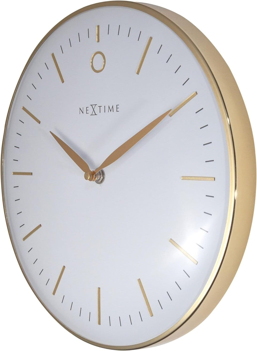 NeXtime Design Wanduhr Silent Weiss 30 cm Glamour Small 3256WI 30cm Weiss, 30cm Weiss
