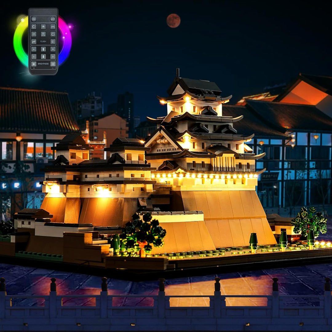 LocoLee Led Licht Set Kompatibel mit Lego Burg Himeji, Led Beleuchtungs Set Compatible with Lego 210