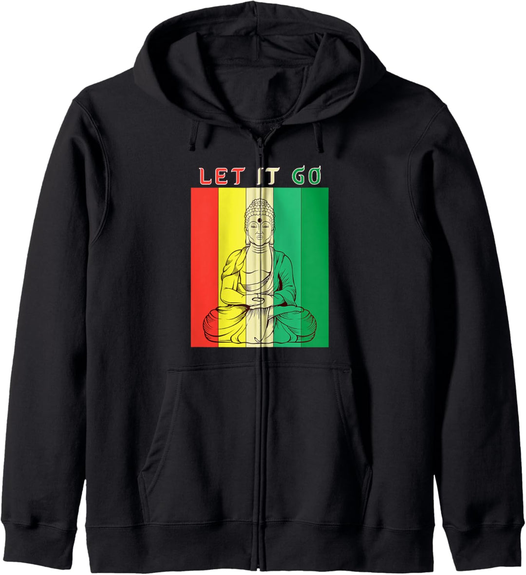 Let It Go - Meditation Buddha Yoga Buddhist Geschenk Kapuzenjacke