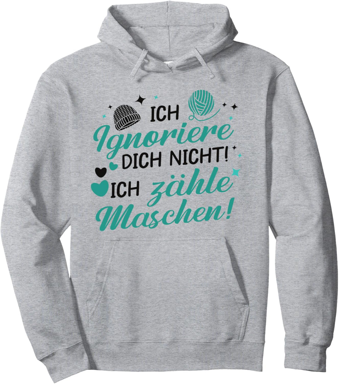 Schöner Wolle Spruch für Näherinnen - Häkeln Pullover Hoodie