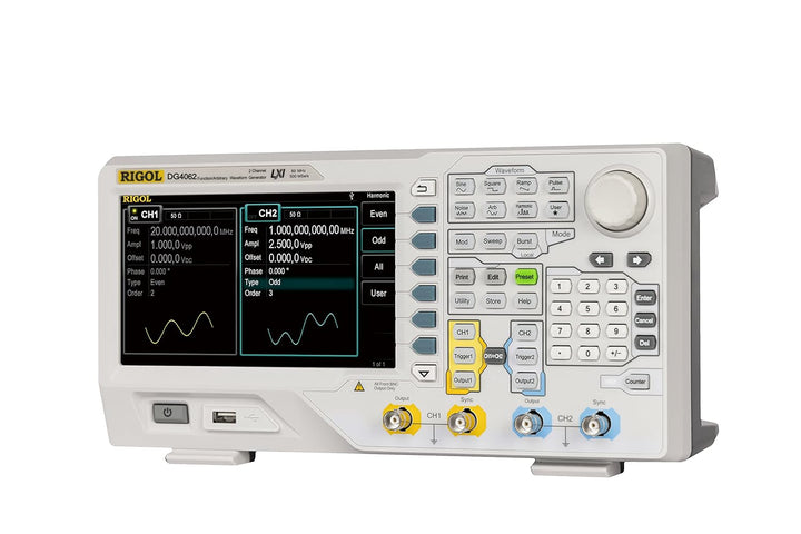 RIGOL DG4062 Function-Arbitrary -Waveform Generator, 60MHz, 500MSa/s, 2 Kanal, 115dBc/Hz Phasenrausc