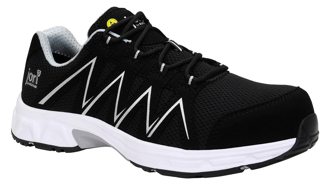JORI Sicherheitsschuhe jo_Speedy Black-Silver Low ESD S1P, Herren, Textil, Kunststoffkappe (Leichter