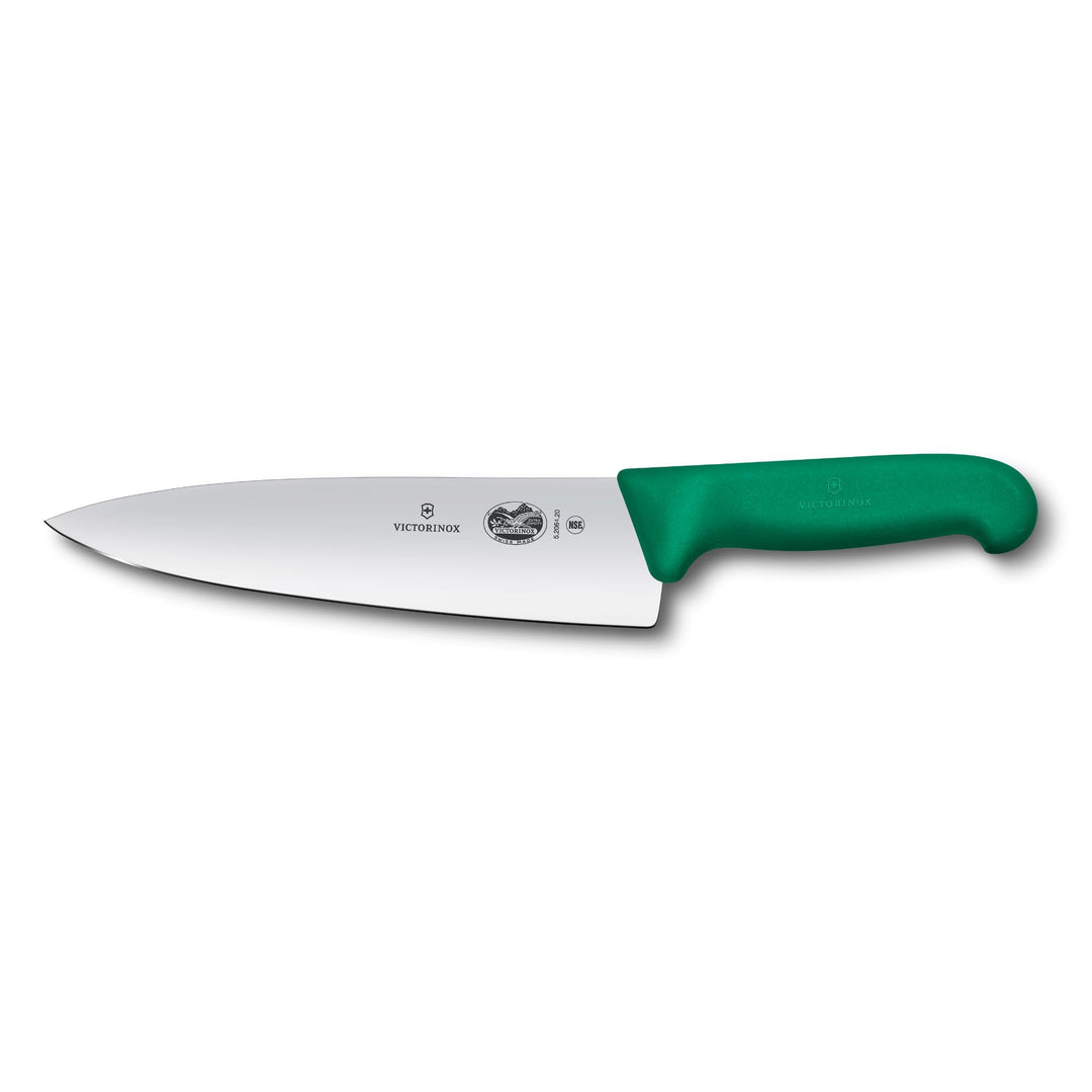 Victorinox Fibrox Kochmesser, Breites Universalmesser für Fleisch, Fisch, Gemüse und Kräuter, 20 cm,