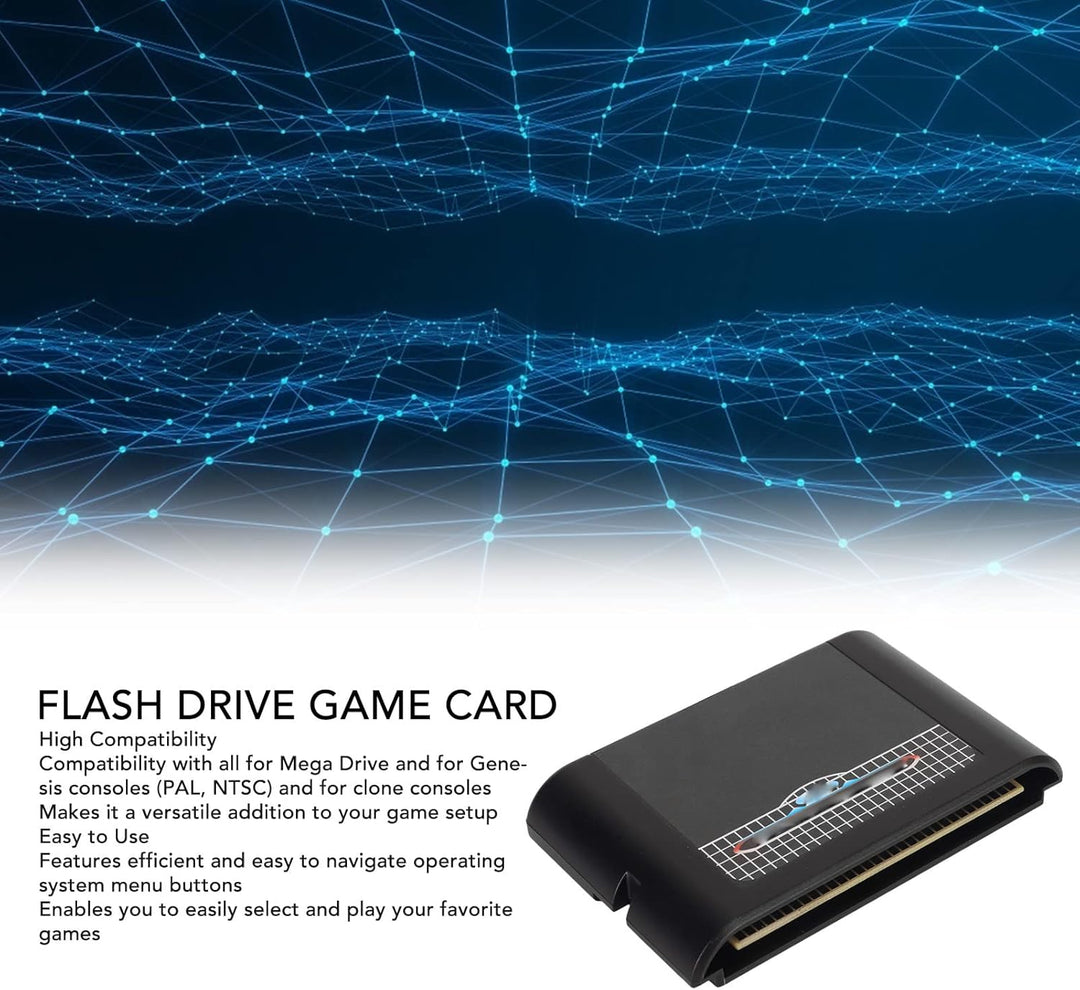 GOWENIC 32 GB Micro-Speicherkarten-Flash-Cartridge für die Genesis MegaDrive-Konsole mit Klassischen