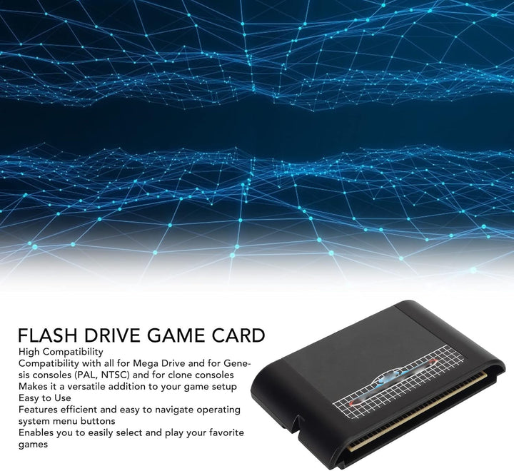 GOWENIC 32 GB Micro-Speicherkarten-Flash-Cartridge für die Genesis MegaDrive-Konsole mit Klassischen