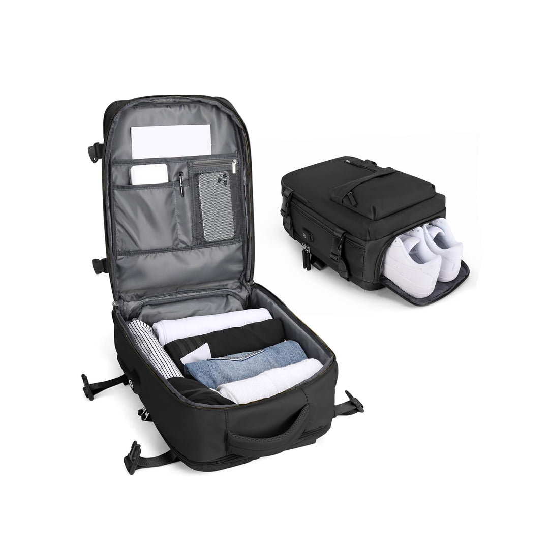 BJLFS Vakuum Rucksack Handgepäck Ryanair Gross Reiserucksack Handgepäck Flugzeug,Airbag Rucksack mit