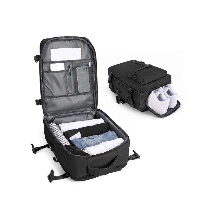 BJLFS Vakuum Rucksack Handgepäck Ryanair Gross Reiserucksack Handgepäck Flugzeug,Airbag Rucksack mit