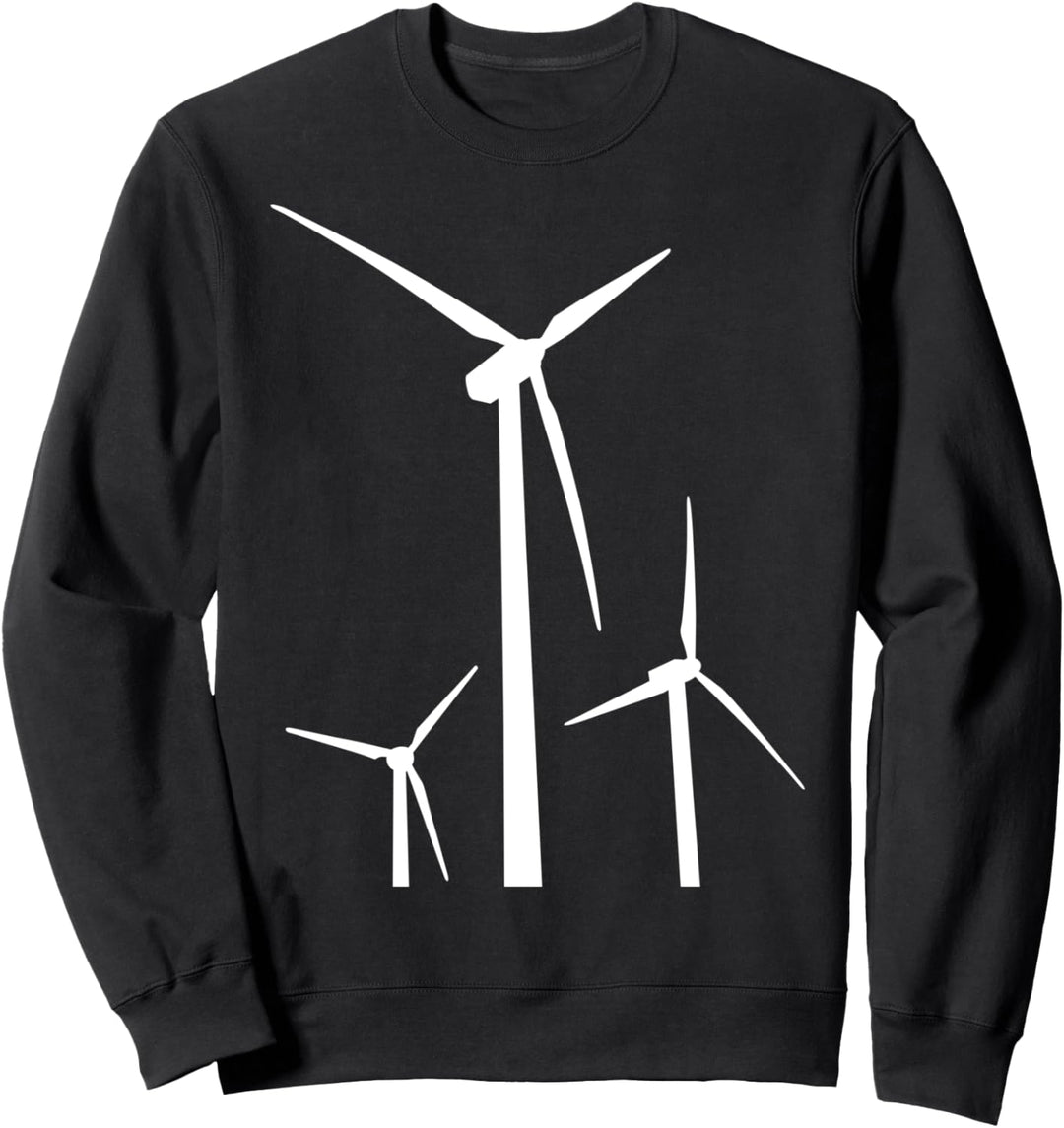 Windenergie Windkraft Windrad Windkraftanlage Energie Strom Sweatshirt
