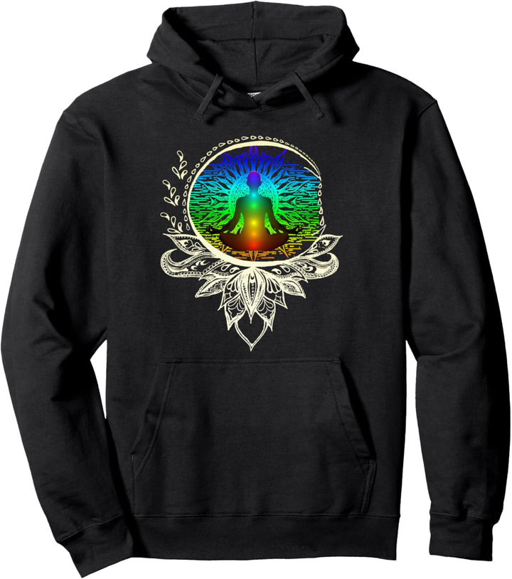 Mandala Lotus Unalome Meditation Chakra Geschenk Pullover Hoodie