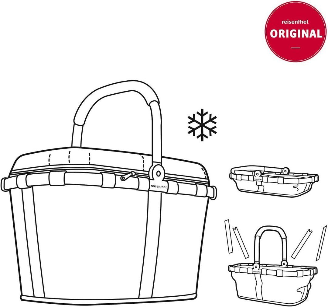 reisenthel thermo carrybag ISO - Einkaufskorb mit Kühlfunktion 29 cm Twist Silver, Twist Silver
