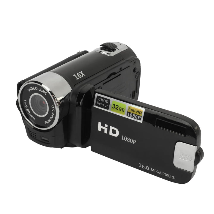 D90 16MP Digitalkamera mit 1080P Full-HD-Videofunktion, 2,4 Zoll drehbarem Display, 16-fach Zoom, Fi