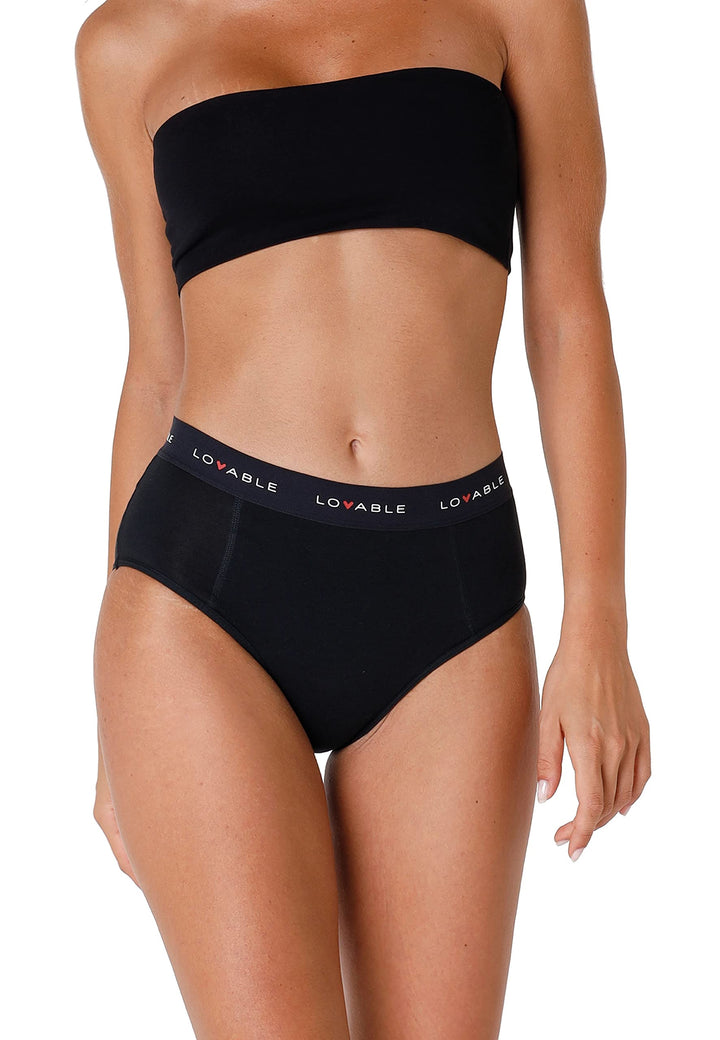 Lovable Damen Periodenunterwäsche Taille und starkem Durchfluss Abundant Flow Menstruationszyklus, h