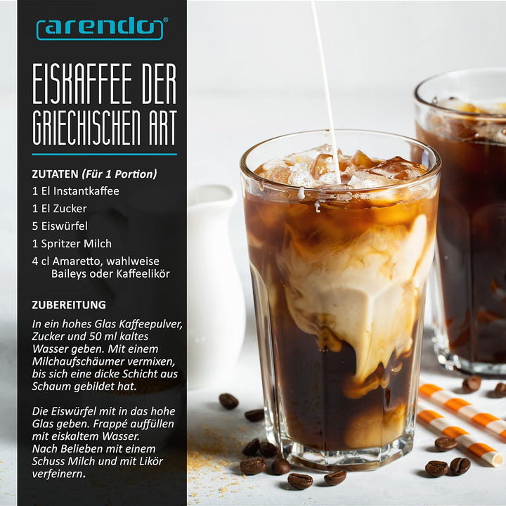 Arendo - Eiswürfelmaschine Edelstahl – Eiswürfelbehälter 1,4 Liter - 2 Eiswürfelgrössen S und L - mi