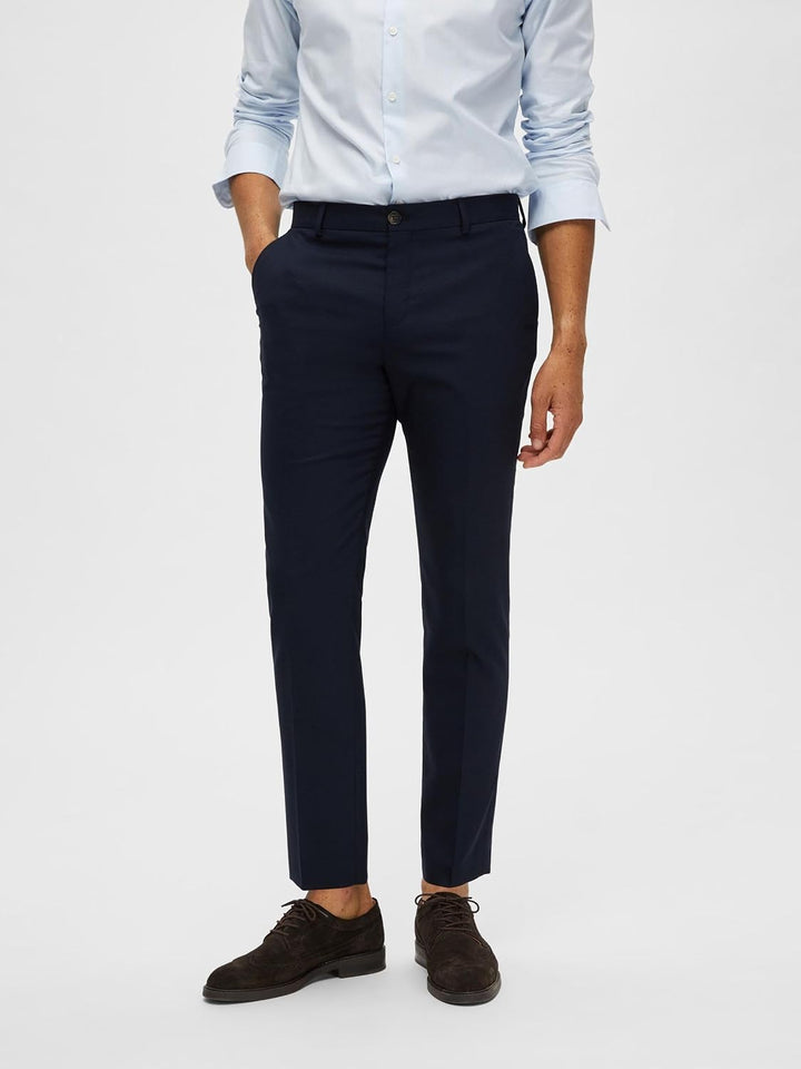 Selected Homme Male Hose Gewebter Wollgemisch, 40 Navy Blazer