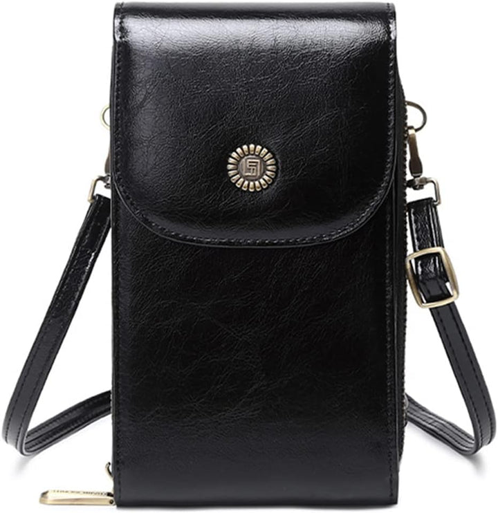 PORRASSO Handy Umhängetasche Damen Mode Handytasche mit RFID Schutz Mädchen Schultertasche PU Wasser