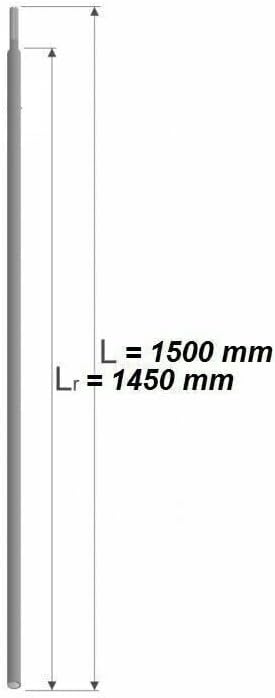 Tiefenerder Erder Erdung Ø18 1,5m 1500mm V4A nach DIN EN 62561 SET Längenauswahl 1,5m 3,0m 4,5m 6,0m