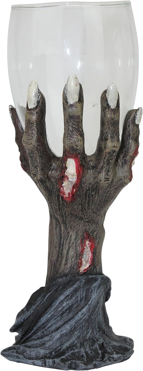 Design Toscano Trinkspruch des Zombie, Skulpturaler Trinkkelch Einzeln, Einzeln
