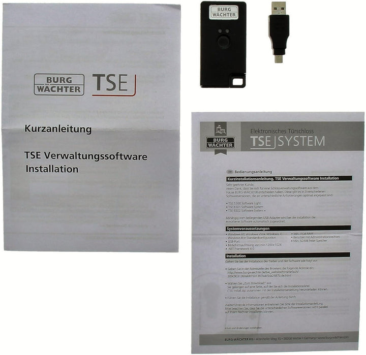 Burg-Wächter TSE PC-Software 8 Türschlösser