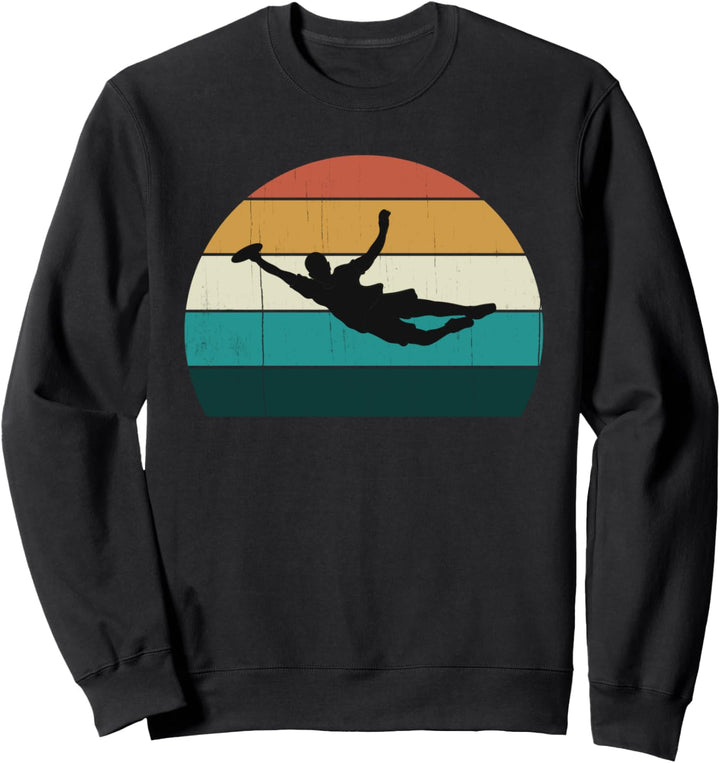 Retro Flying Disc Spieler Vintage Sunset Disc Golf Geschenk Sweatshirt