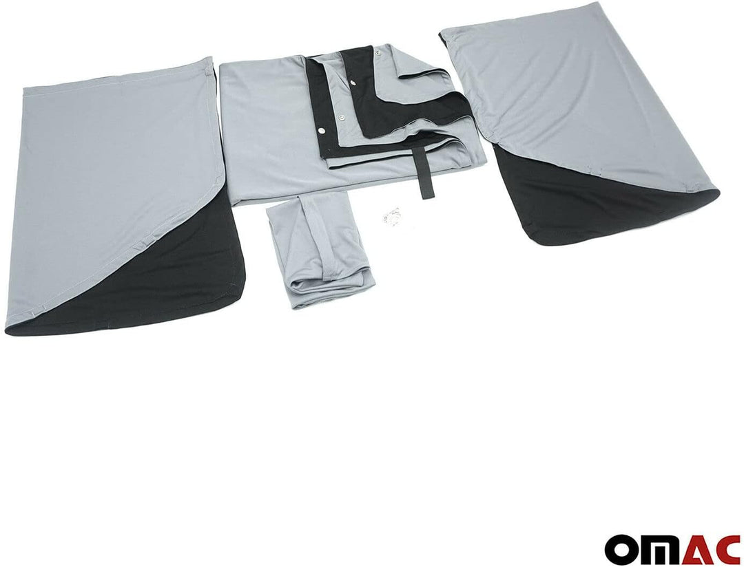 Sonnenschutz Gardinen kompatibel mit VW Crafter SY 2017-2023 Camping Vorhang Silber