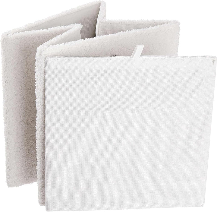 BUTLERS (4 Stück) Aufbewahrungsbox faltbar 30x 30cm -Toddy- Aufbewahrungswürfel mit Griffen | Aufbew