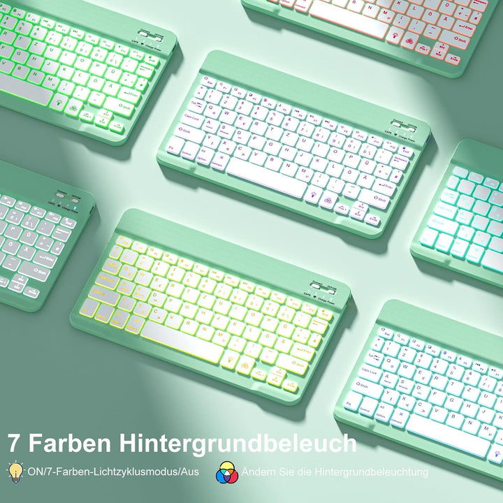 Vobafe Hülle mit Tastatur für iPad Air 11 Zoll M4 2026/M3 2025/M2 2024, iPad Air 5 4 2022 2020 10,9"