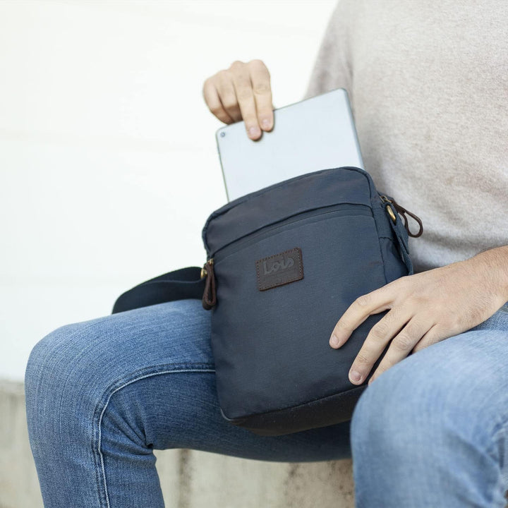 Lois - Umhängetasche Herren Klein mit verstellbarem riemen - Herren Umhängetasche Klein hergestellt