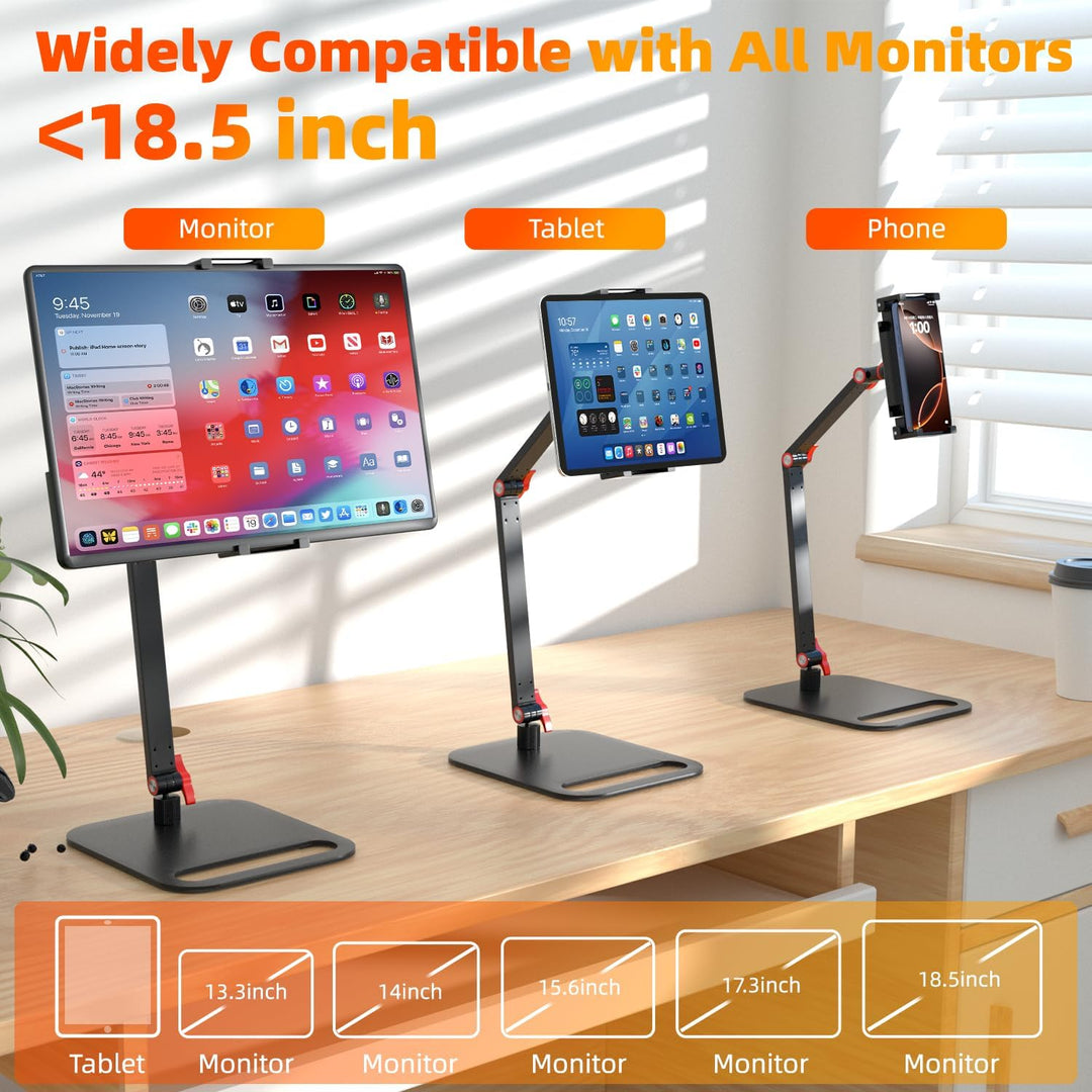Height Adjustable Portable Monitor Stand, Upgrade Knob Adjustment Portable Monitor Holder for 15.6 1