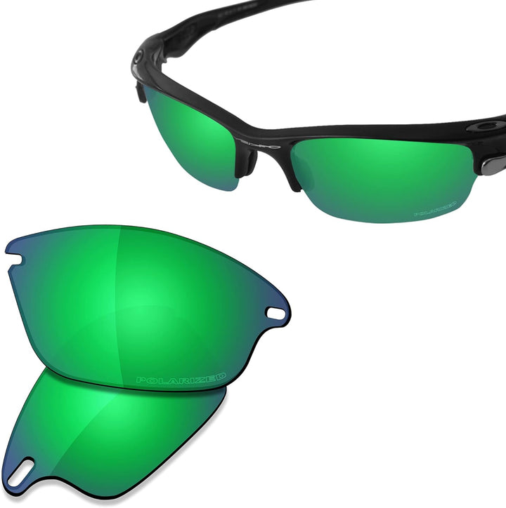 Saucer Premium Ersatzgläser für Oakley Fast Jacket OO9097 Sonnenbrillen High Defense - Jade Green Po