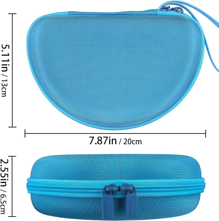 co2CREA Hart Tragbare Schutzhülle Etui Tasche für All-In-One Audioplayer Starterset Drix Blau Cookie