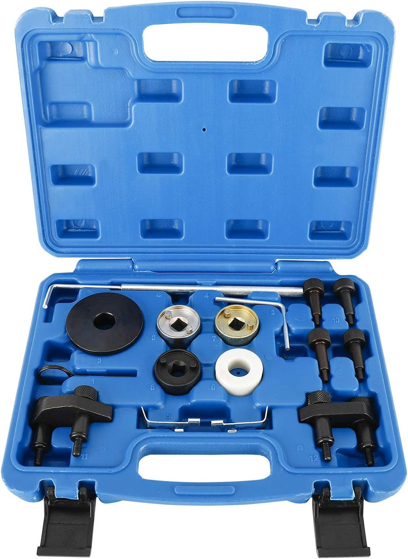 FreeTec Motor Nockenwelle Locking Ausrichtung Timing Tool Kit Kompatibel mit VW Skoda VAG 1.8 2.0 TF