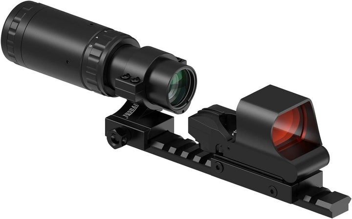 Feyachi RS-30 Red Dot Visier mit M37 1,5X - 5X Red Dot Lupe, Absolute Co-Witness