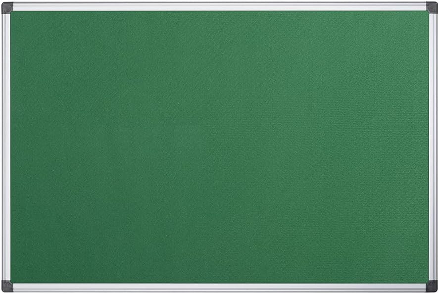 Bi-Office Filztafel Maya, Mit Aluminiumrahmen, Grüne Filzoberfläche, Zum Gebrauch Mit Pinnnadeln, Pi